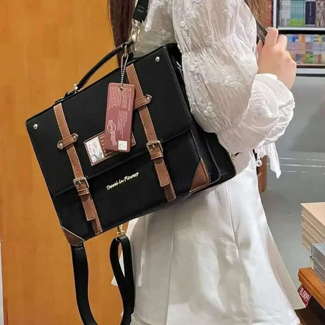Women Bags Medium Size - Y2K Style Preppy grande capacité Ita