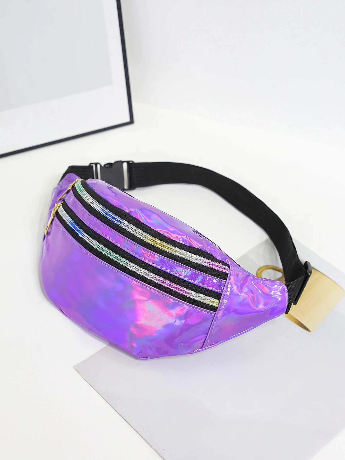 Women'S Bum Bags - Sac banane laser pour femme, sac