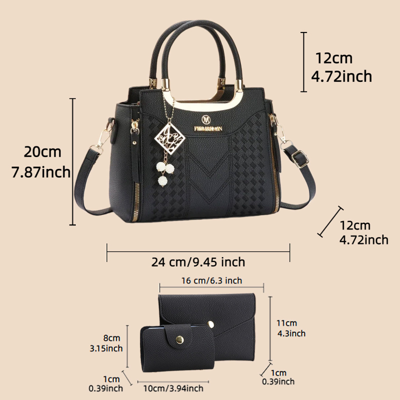 Ensemble de 3 sacs à main en c - Women Bags Gift avis et prix
