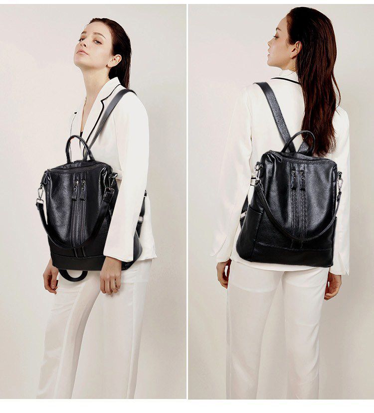 Sac à dos d'école en cuir soup - Women Bags Medium Size avis et prix