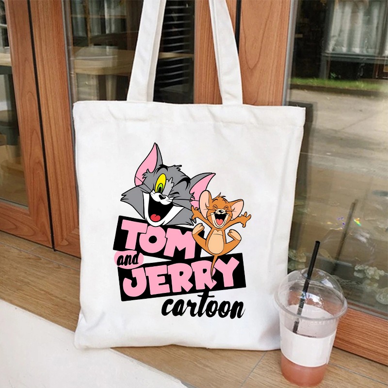 Sac en toile mignon Tom et Jer - Women Bags Gift avis et prix