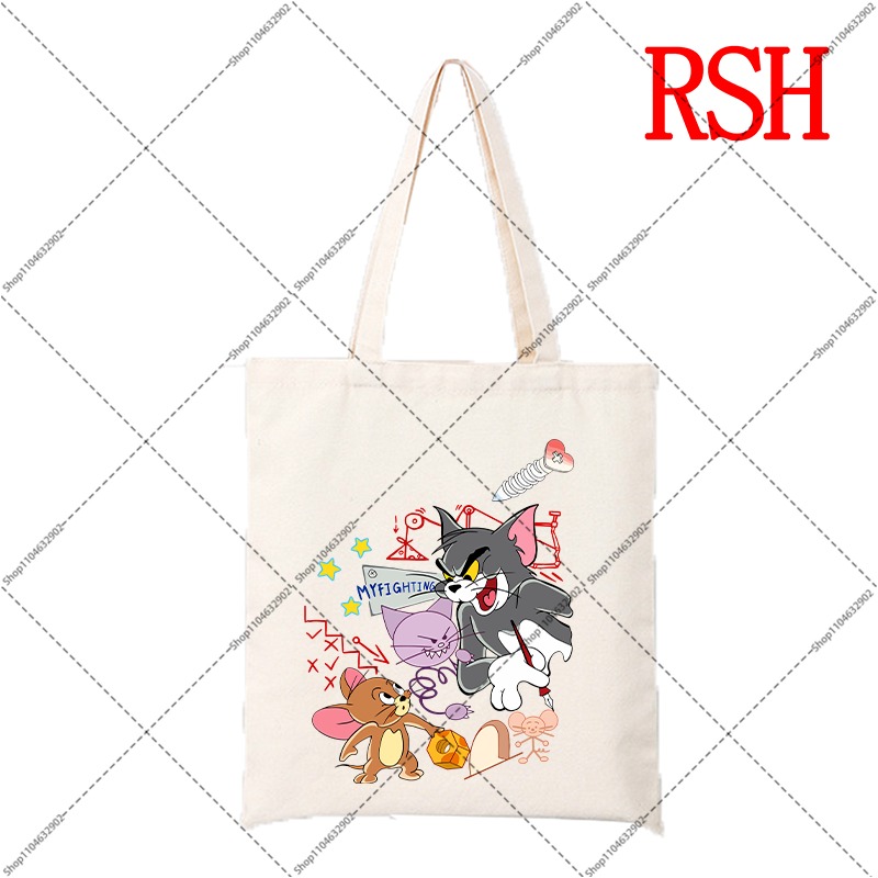 Sac en toile mignon Tom et Jer - Women Bags Gift avis et prix