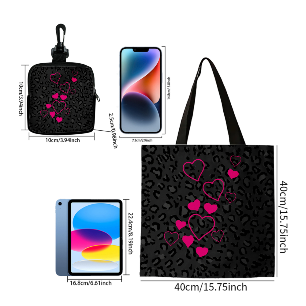 Sac fourre-tout noir à imprimé - Women Bags Gift avis et prix
